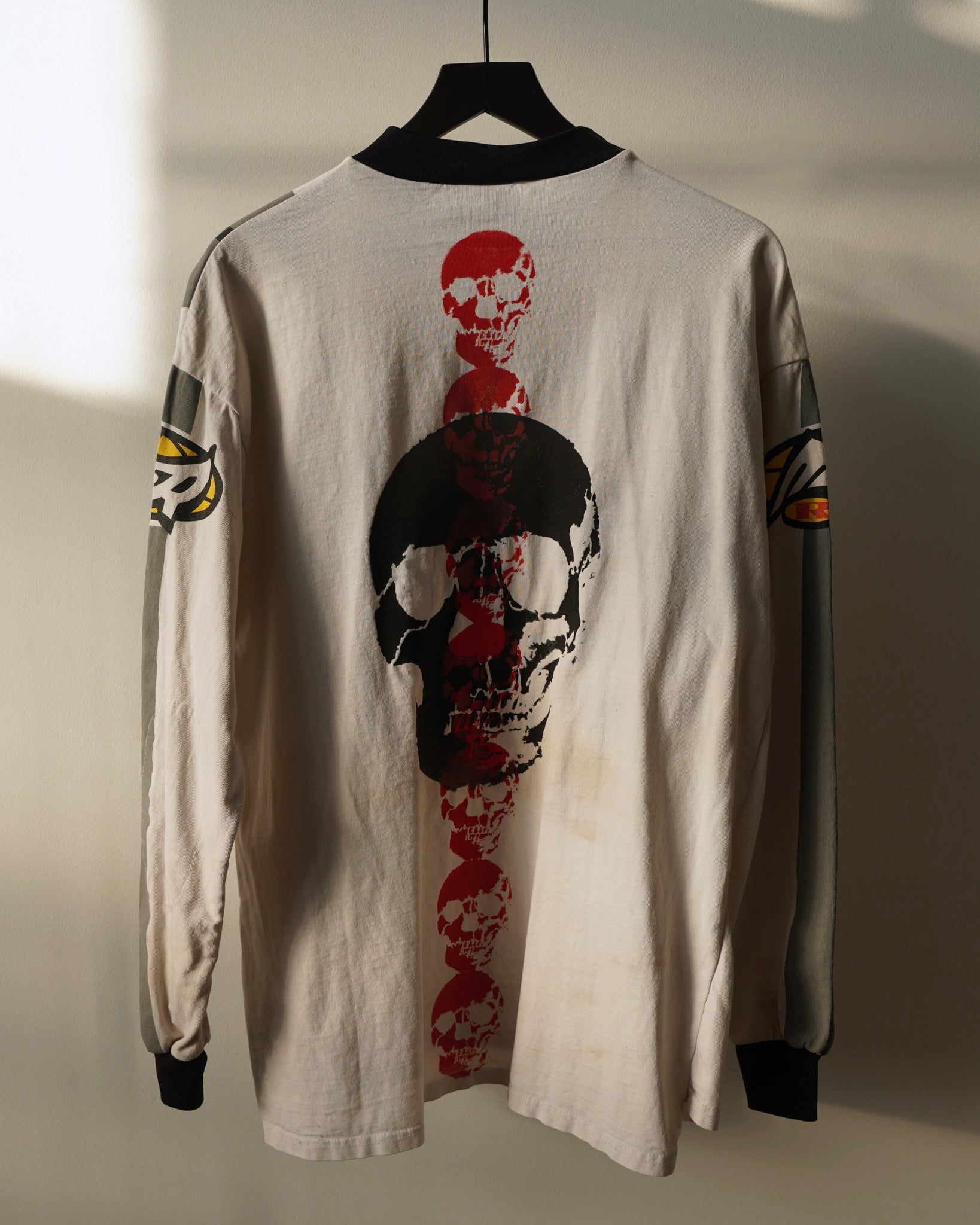 WSL Customized Vintage Smiling Skull MSR World Tour L/S T-Shirt