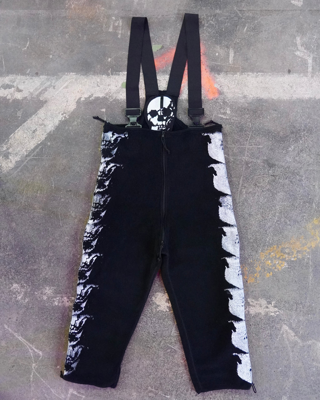 WSL Customized Deadstock "H.O.T" Spinal Skull Fleece Overall