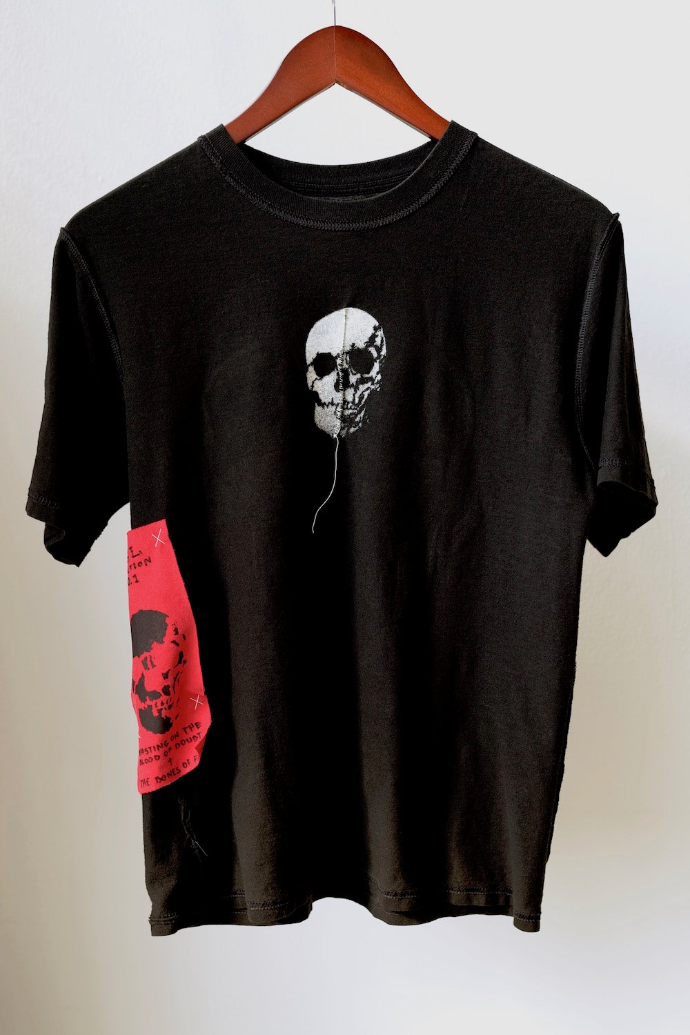 WSL Customized Vintage Reversible "Zipper Club" Skull T-Shirt