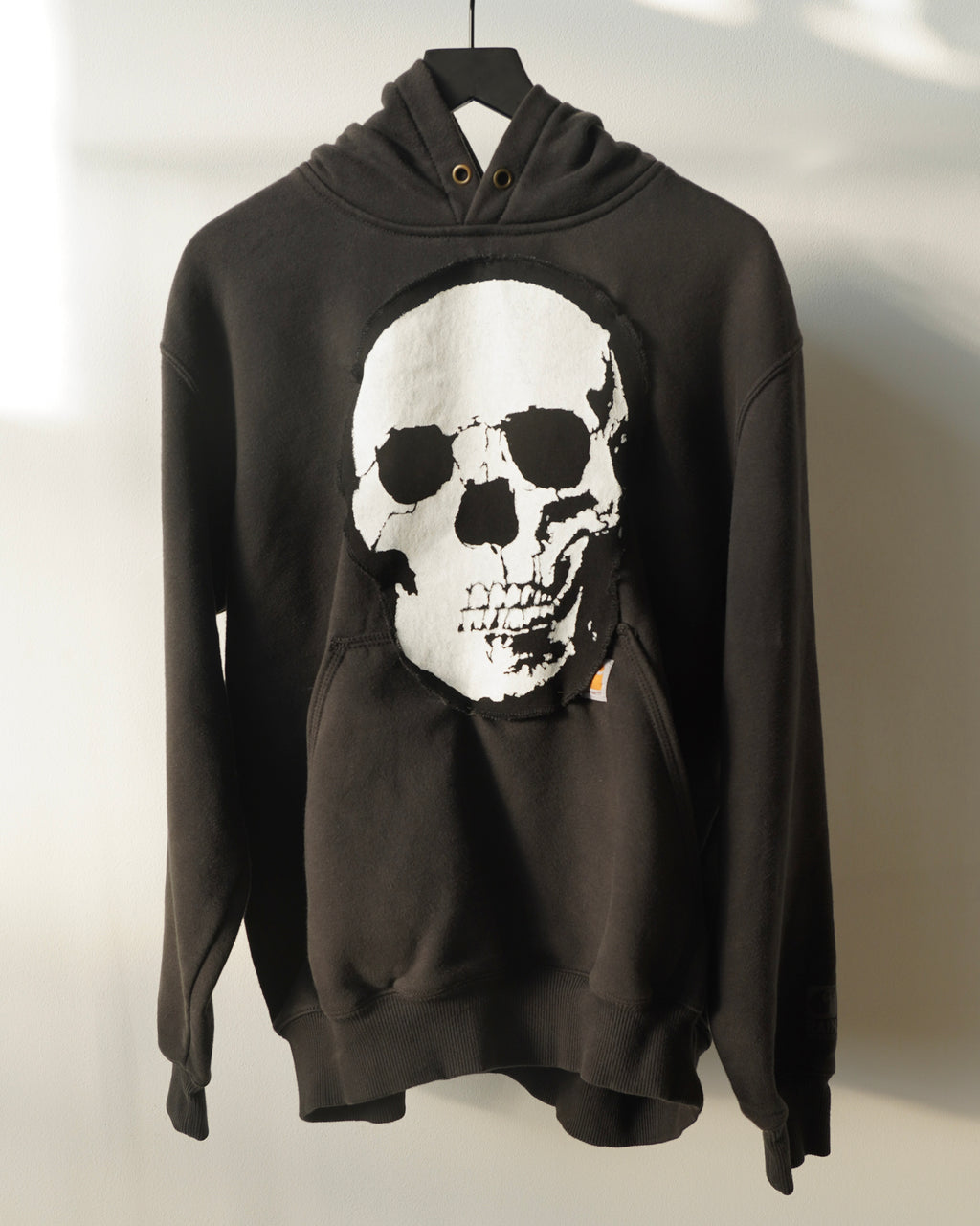 WSL Customized Vintage Carhartt “H.O.T.” Spine Hoody w/ Removable Skull Patch