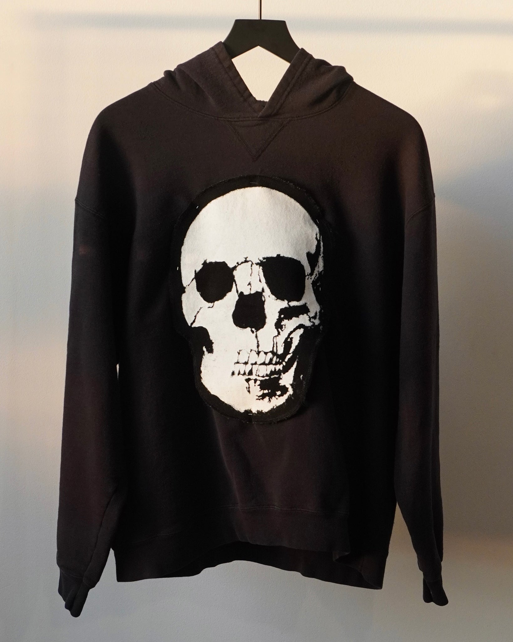WSL Customized Vintage Beefy “H.O.T.” Spine Hoody w/ Removable Skull Patch
