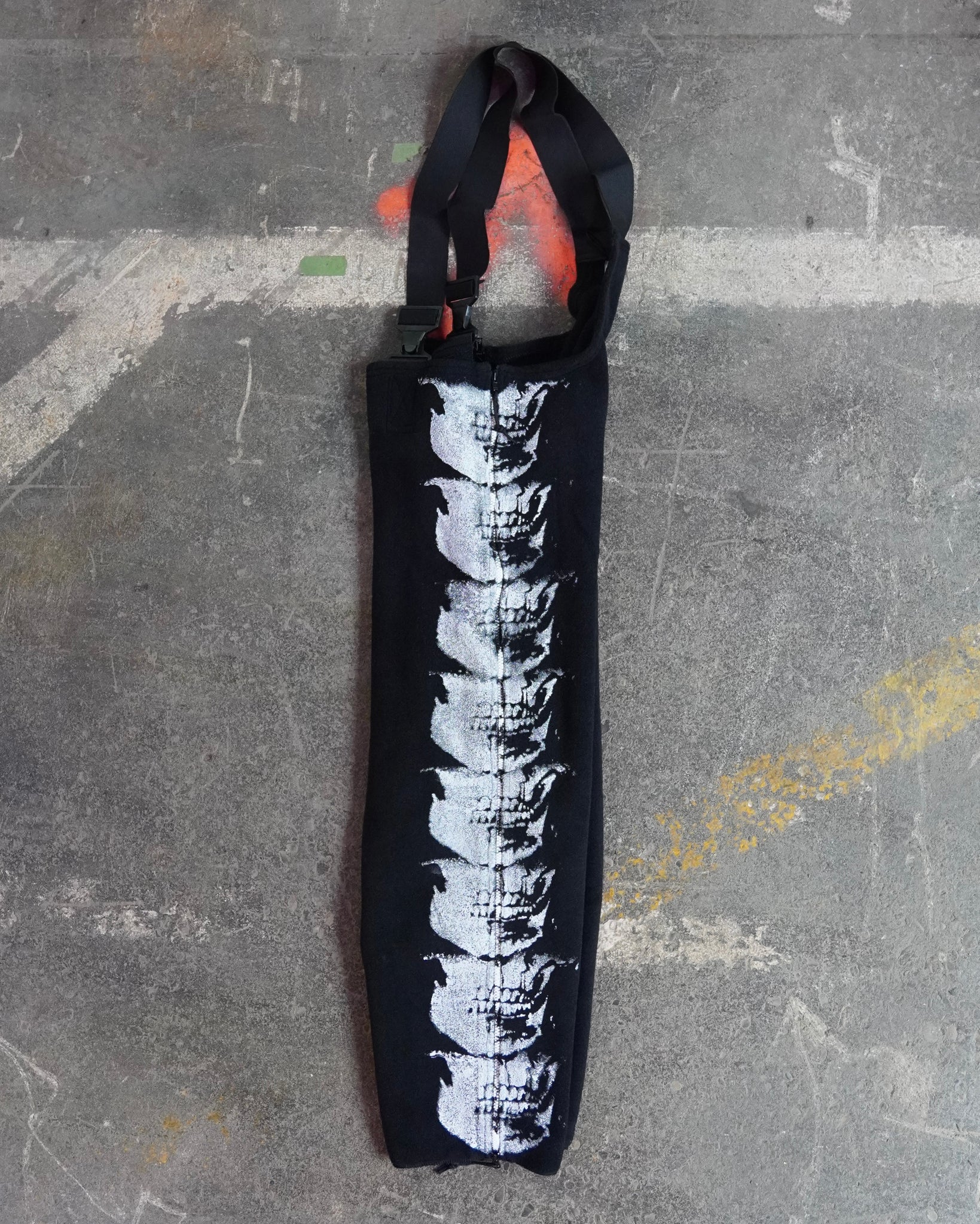 WSL Customized Deadstock "H.O.T" Spinal Skull Fleece Overall