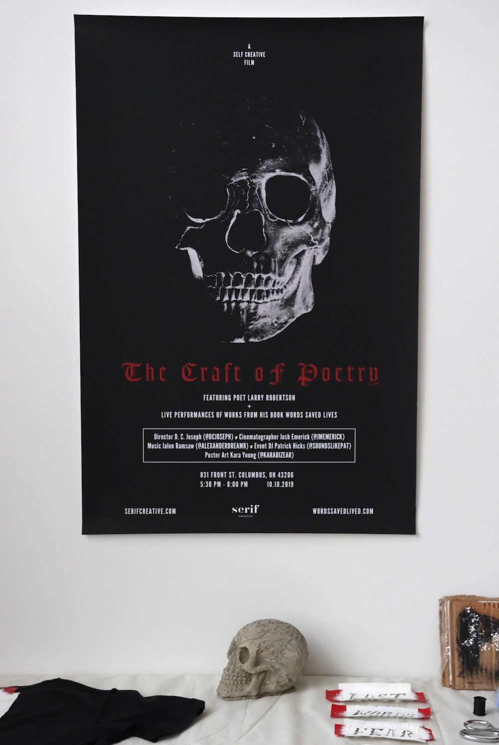 "The Craft of Poetry - A Serif Creative Film" Signed Poster