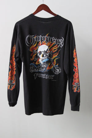 WSL Customized Vintage Reversible L/S "Choppers Forever" T-Shirt