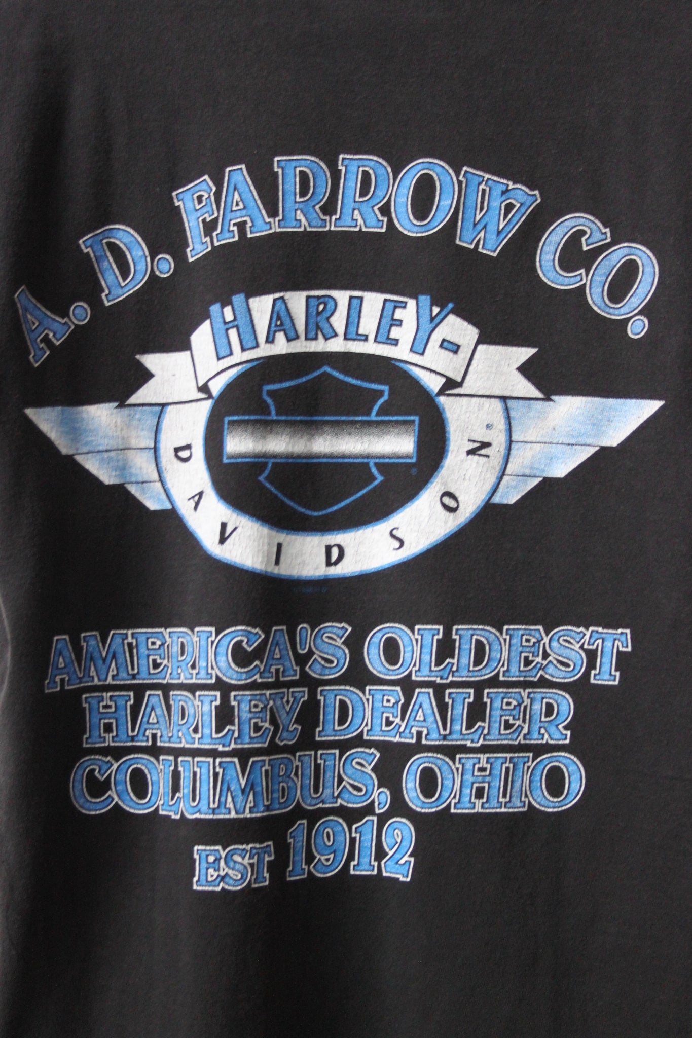 WSL Customized Vintage Reversible "Harley Davidson Evolution" T-Shirt