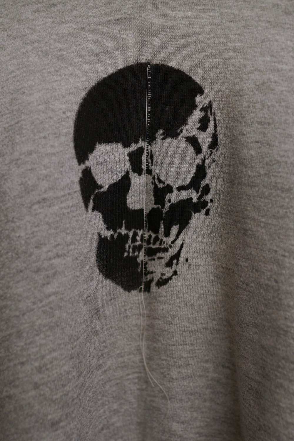 WSL Customized Vintage "Zipper Club Skullhead" Sweatshirt