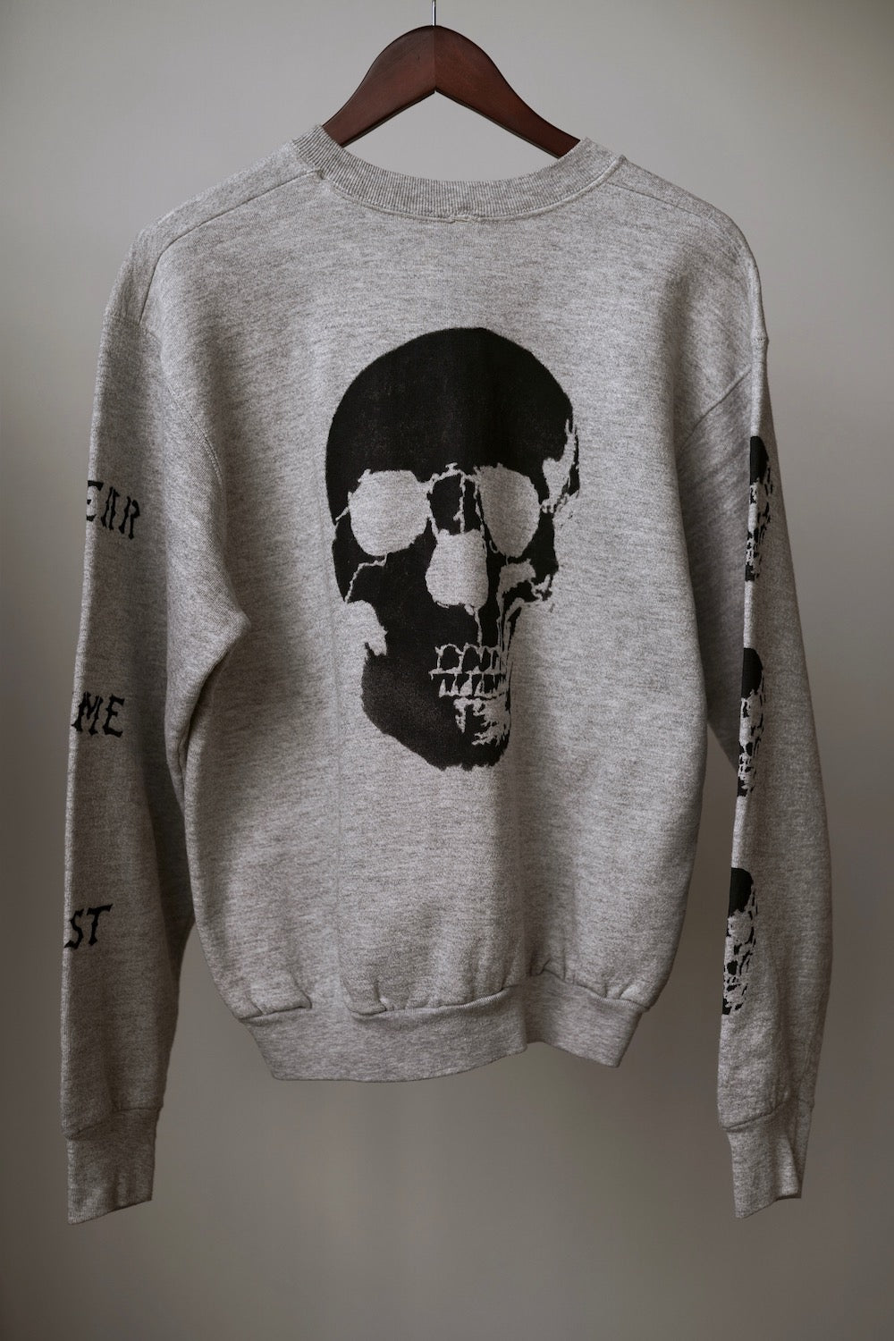 WSL Customized Vintage "Zipper Club Skullhead" Sweatshirt