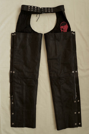 WSL Customized Vintage "Skull Rider" Leather Chaps