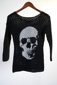 WSL "Phoenix Skull" Vintage Loose Knit Crew Neck