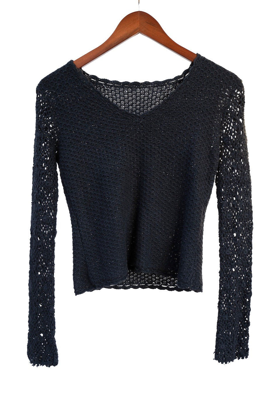 WSL "Phoenix Skull" Vintage Loose Knit V-Neck